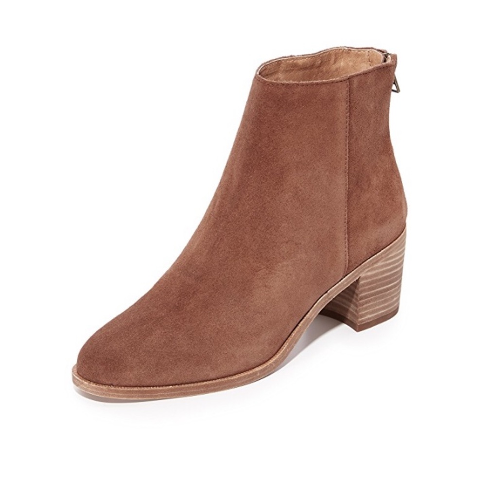 Madewell Backzip Suede Booties